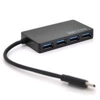 Концентратор Type-C, 4 порти USB 3.1, до 5 Гбіт/с, чорний, блістер