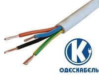 Кабель Одескабель ПВСн 4*0,75+1*0,75 белый, цена за метр