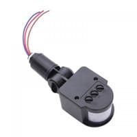 Датчик движения, расстояние макс. 12м, 220V макс. нагрузка 100Вт, Black