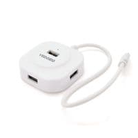Хаб VEGGIEG V-C242 Type-C, 4 порти USB 2.0, 20 см, White, Box