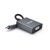 Хаб-конвертор VEGGIEG Type-C (тато) на VGA(мама), 10 см, Black, Box