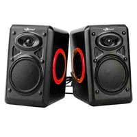 Колонки 2.0 Hotmai HT-163 USB+3.5mm, 2x3W, 20Hz- 18KHz, с регулятор��м громкости, Black, BOX, Q24