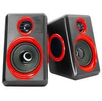 Колонки 2.0 Hotmai FT-165 USB+3.5mm, 2x3W, 20Hz- 18KHz, с регулятором громкости, Black, BOX, Q24