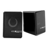 Колонки 2.0 Hotmai FT-300 USB+3.5mm, 2x3W, 20Hz- 18KHz, с регулятором громкости, Black, BOX, Q24