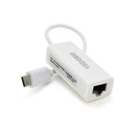 Хаб-конвертор Type-C to Ethernet VEGGIEG U2-C - Мережевий адаптер 10/100Mbps з дротом, White, Blister-Box