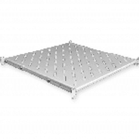 Полка 19 "4 точки кріпл. , 650мм глиб., перфорована , сталь , 2 мм , сіра