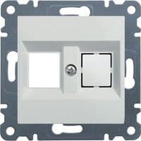 Панель подвійна для RJ12/RJ45 Lumina-2, біла