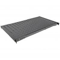 Полка 19 "4 точки кріпл. , 950мм глиб., перфорована , сталь , 2 мм , чорна