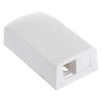 Розетка наружная для 2-х модулей KeyStone, без модулей, белая, Panduit NetKey