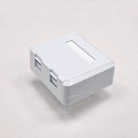 Настенная розетка для 2хRJ45 без модулей KeyStone, Kingda