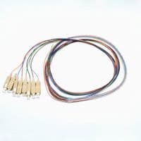 Набор цветных пигтейлов SC/UPC 1.5 м, MM (OM3), Easy strip, для 8 волокон