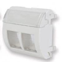 Адаптер 45 x 45 под два модуля xs500 FutureCom™ Keystone