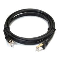 Патч-корд S/FTP, 0.5м, кат. 6А, черный, LW
