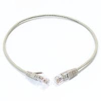 Патч-корд кат. 5е, 26AWG, RJ45-RJ45, серый, 0.5 м, U/UTP, LSZH, Corning