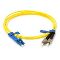 Патчкорд FC/UPC-LC/UPC SM 10 м, дуплекс, тонкий (2 мм)