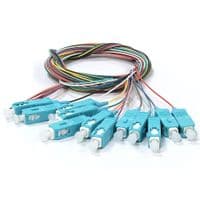 Набор цветных пигтейлов SC/UPC 1.5 м, MM (OM3), Easy strip, для 12 волокон.