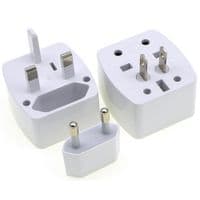 Перехідник на американка євророзетка Z4 3 in 1, BOX
