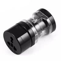 Перехідник на американка євророзетка 4 in 1, Black, BOX