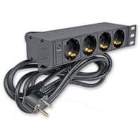 Блок 10" на 4 раз. нем. станд., 16А, 1U