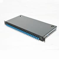 ВО патч-панель LAN1 с 24xLC Duplex адапт., 48 пигтейл., сплайс-кассетами, SM, OS2, 1U