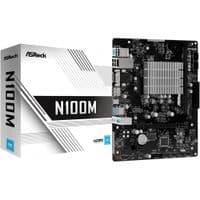 Материнская плата +CPU Intel N100 4core HDMI/DVI/V GA 1xDDR4 1xM.2 GbE LAN mATX N100M