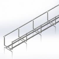 Лоток сетчатый 50х50, проволока Ø4 мм, цинк белый, 2,5м