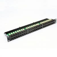 Патч-панель 19" 48xRJ-45 UTP, кат. 6, 1U, dual type, EPNew