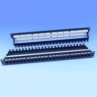 Патч-панель 19" 24xRJ-45 UTP, кат. 6, dual type, с задним организатором, EPNew