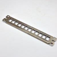 Патч панель 10", 1U, під 12 модулів KeyStone (slim), нержавіюча сталь