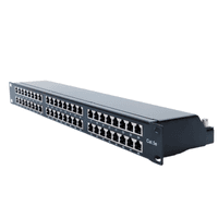 Патч-панель 19quot; 1U STP 48xRJ-45 Двойной тип IDC, кат. 5e, Кингда