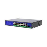 PoE комутатор 16ch 100Mbps+2+1G uplink