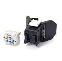 Модуль Keystone UTP RJ45 кат. 6, черный, Corning