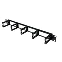 Кабельный организатор 19", 1U с 5 пластиковыми держателями