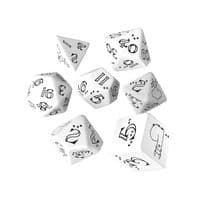 Набор кубиков для настольных игр Q-Workshop Bright Llama Dice Set (White black) (SLLA02)
