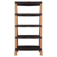 Этажерка д/обувь VIOLET HOUSE 0733 Роттанг Гэлакси BROWN 30*52*96 см (0733 Ротт Гел BROWN 30*52*96 см)