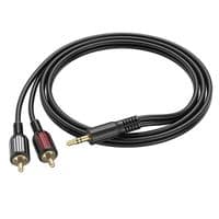 Кабель Borofone BL11 DC3.5 (тато) =&amp;gt; 2хRCA (тато), CU, круглий, 1,5 м, Black, Box