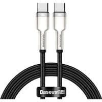 Cable Baseus Cafule Metal Type-C to Type-C 100W (CATJK-C01) Black 1m