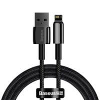 USB Cable Baseus Tungsten Gold Lightning 66W (CALWJ-01) Black 1m