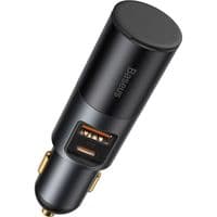 АЗУ 1USB + Type-C Share Together Fast Car Charger with Cigarette Lighter (CCBT-C0G) Grey