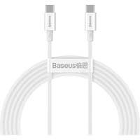 Cable Baseus Superior Series Type-C/Type-C 100W (CATYS-B02) White 1m