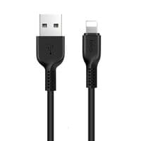 USB Cable Hoco X20 Flash Charged Lightning Black 1m