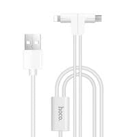 USB Cable Hoco X1 Rapid MicroUSB White 1m