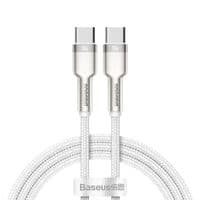 Cable Baseus Cafule Metal Type-C to Type-C 100W (CATJK-C02) White 1m