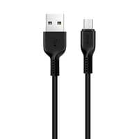 USB кабель Hoco X20 Flash Charged MicroUSB Black 1м