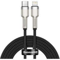 Кабель Baseus Cafule Type-C на Lightning PD 20W (CATLJK-B01) Black 2m