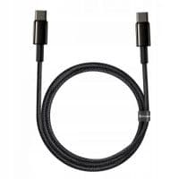 Cable Baseus Tungsten Gold Type-C to Type-C 100W (CATWJ-A01) Black 2m