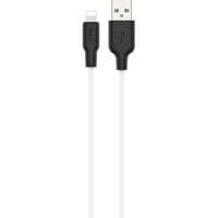 USB кабель Hoco X21 Silicone Lightning Black/White 1м