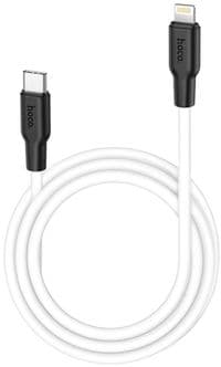 Cable Hoco X21 Plus PD20W Type-C to Lightning Black/White 1m
