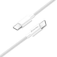 Кабель USB Type-C – USB Type-C 1 м ColorWay White, до 60 Вт, встроенный чип E-Marker (CW-CBPDCC055-WT)