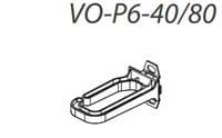 Кабелеутримувач вертикальний 40x80 мм, 1шт, RAL900 5 VO-P6-40/80